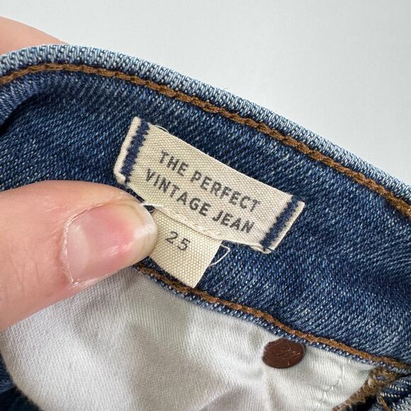 Madewell Jeans Womens 25 Blue‎ TThe Perfect Vintage Jean in Melgrove Wash - Picture 8 of 14